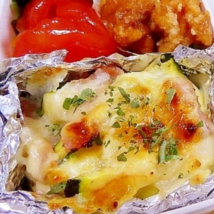 ズッキーニのマヨチー焼き お弁当用 レシピ 作り方 By 遊星 楽天レシピ